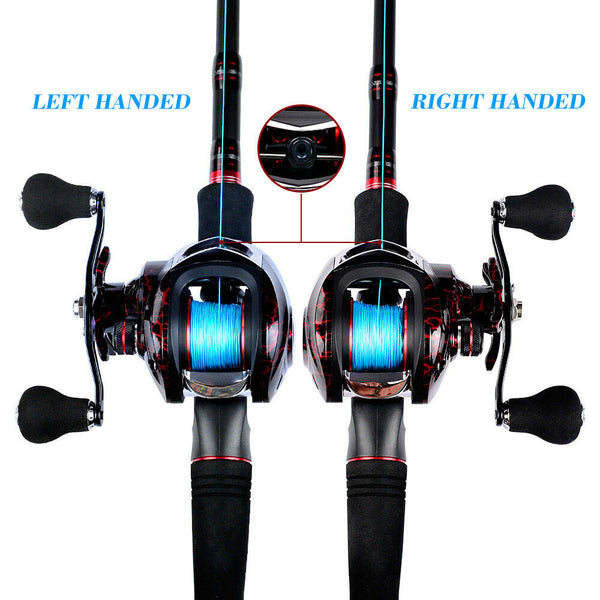Fishing Fish Baitcasting Baitcaster Alloy Metal High Speed Reel 7.1:1 Gear Ratio