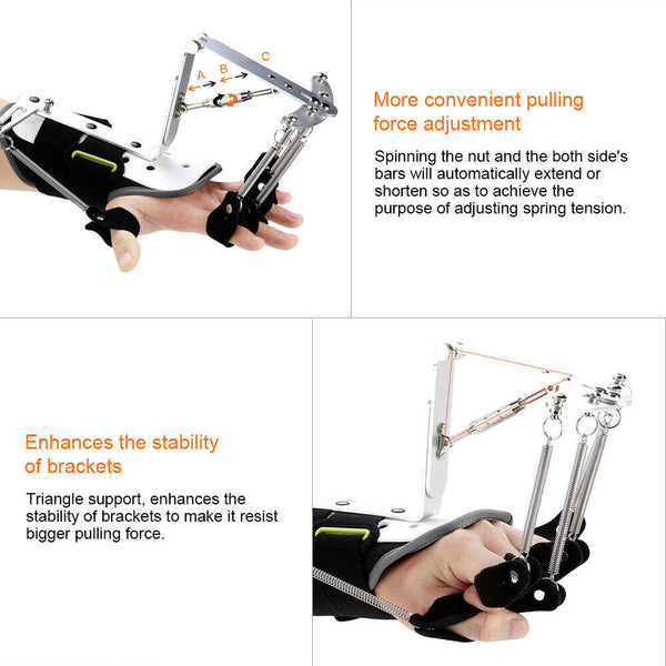 Wrist Finger Orthosis Train Hand Physiotherapy Rehabilitation Stroke Hemiplegia