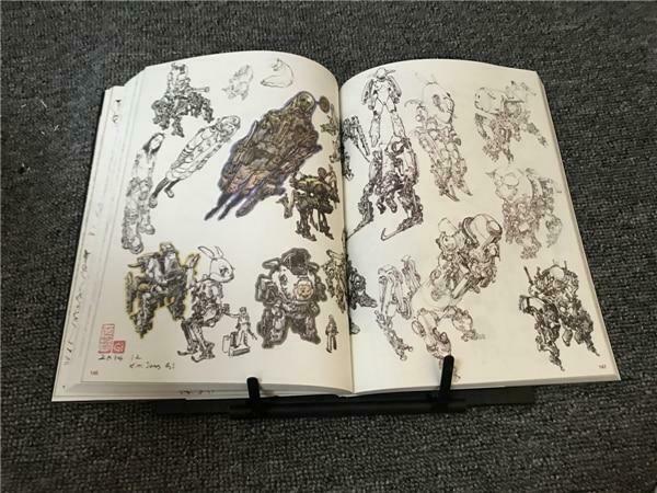 Kim Jung Gi kim Junggi Design Sketch Manuscript Line Tattoo Flash Drawing Book x 2