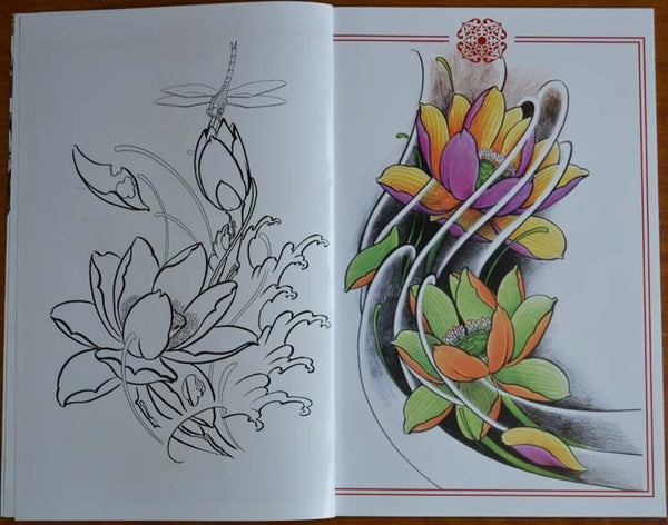 Butterfly Flowers Tattoo Art Design Wrist Ankle Manuscript Drawing Sketch Book