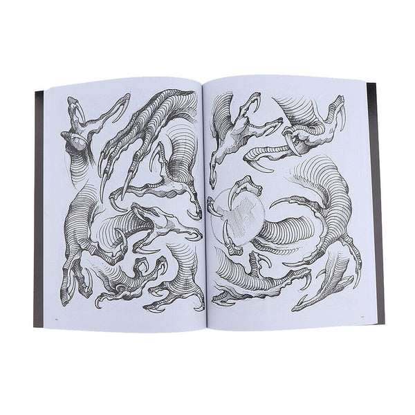 Dragon Claw Tattoo Flash Drawing Painting Art Design Manuscript Sketch Line Book