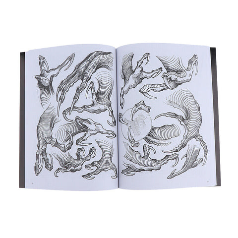 Dragon Claw Tattoo Flash Drawing Painting Art Design Manuscript Sketch Line Book