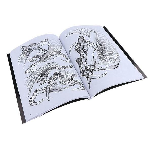 Dragon Claw Tattoo Flash Drawing Painting Art Design Manuscript Sketch Line Book