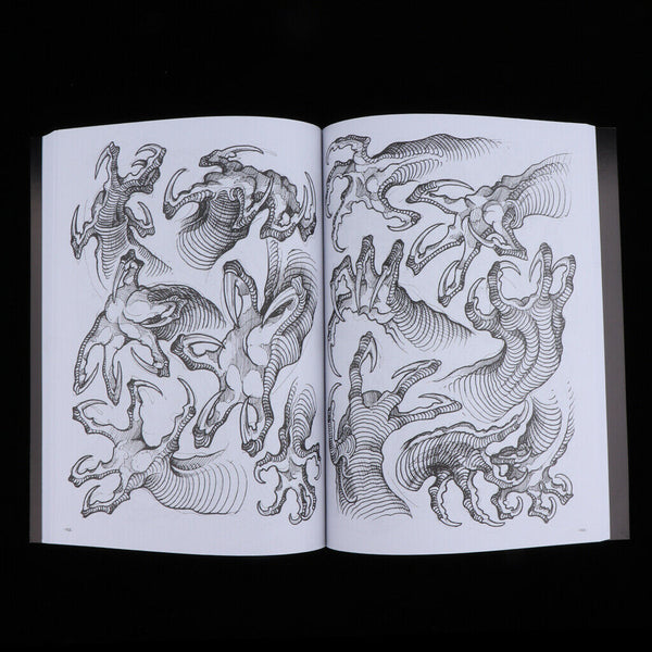 Dragon Claw Tattoo Flash Drawing Painting Art Design Manuscript Sketch Line Book