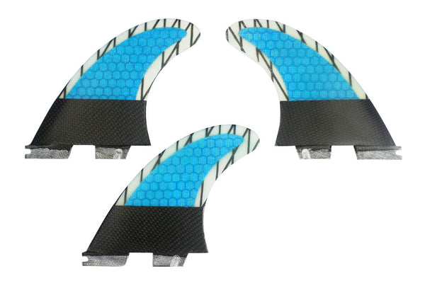 Surfboard Tri Fins FCS II Fiberglass Honeycomb G5 Beach Surf Surfing Thruster