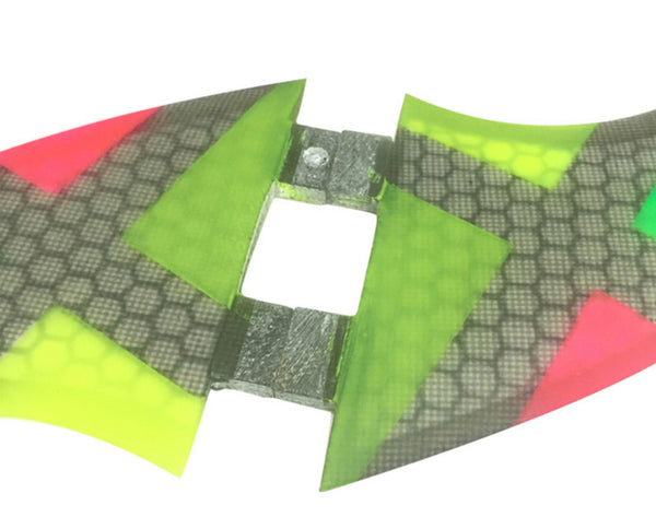 Surfboard Tri Fins FCS Fiberglass Honeycomb Multi Color G5 Sea Surfing Thruster