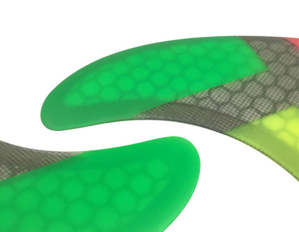 Surfboard Tri Fins FCS Fiberglass Honeycomb Multi Color G5 Sea Surfing Thruster