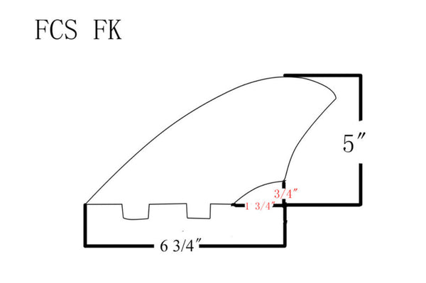 Pilot Twin Fins Fiberglass FCS Honeycomb Surf FK Dual 2 Color Surfing Thruster