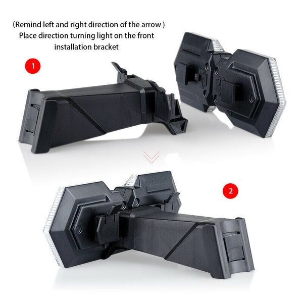 Wireless Cycling Safety Warning Bike Bicycle Tail Turn Signal Front Rear Light