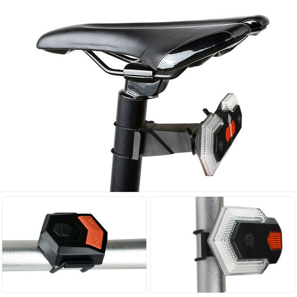 Wireless Cycling Safety Warning Bike Bicycle Tail Turn Signal Front Rear Light