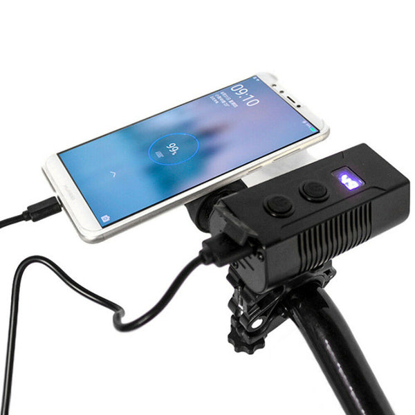 Waterproof Mountain Bike Cycling Bicycle Front Head Power LED Light Lights Lamp