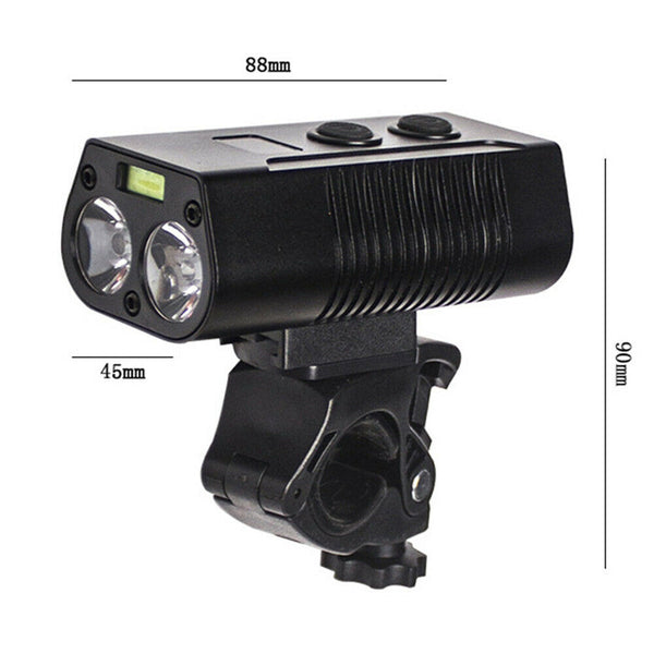 Waterproof Mountain Bike Cycling Bicycle Front Head Power LED Light Lights Lamp