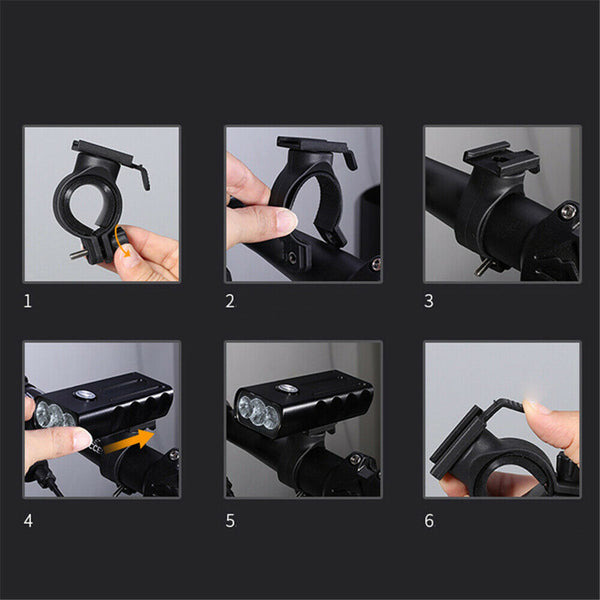 5200 mAh Bicycle Cycling Flashlight MTB Road Bike Front Headlight Kit LED Light