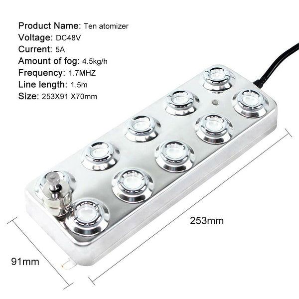Mist Maker Fogger Humidifier Hydroponics Nebulizer Water Fountain Pond Atomizer