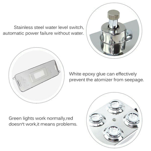 Mist Maker Fogger Humidifier Hydroponics Nebulizer Water Fountain Pond Atomizer