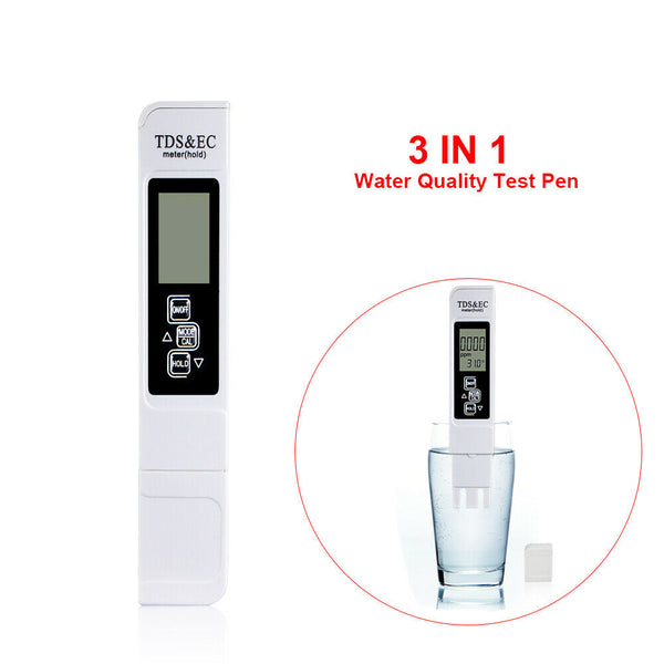 Purity Soft Hard Water TDS EC Temp Quality Tester Quality Filter Pen Test Stick