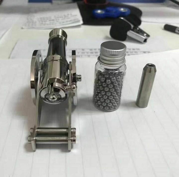 Stainless Steel Metal Naval Model Artillery Kit Mini Warriors Napoleon Cannon