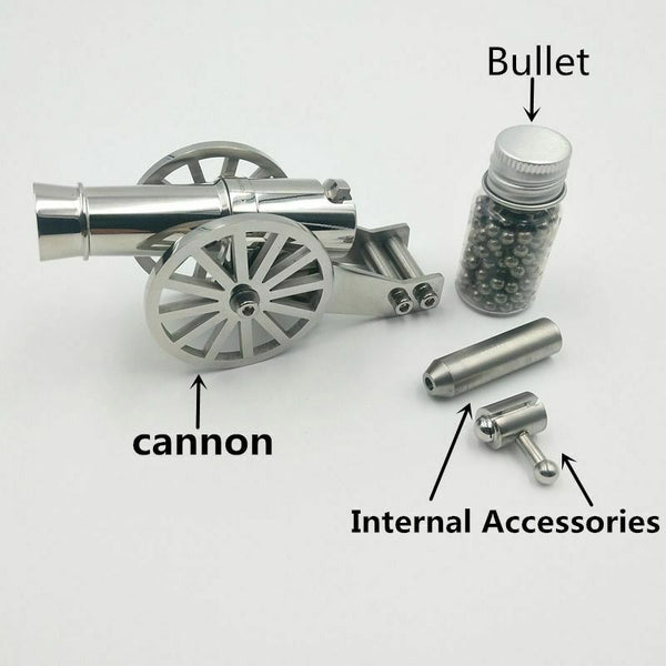 Stainless Steel Metal Naval Model Artillery Kit Mini Warriors Napoleon Cannon