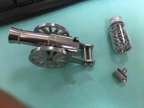 Stainless Steel Metal Naval Model Artillery Kit Mini Warriors Napoleon Cannon