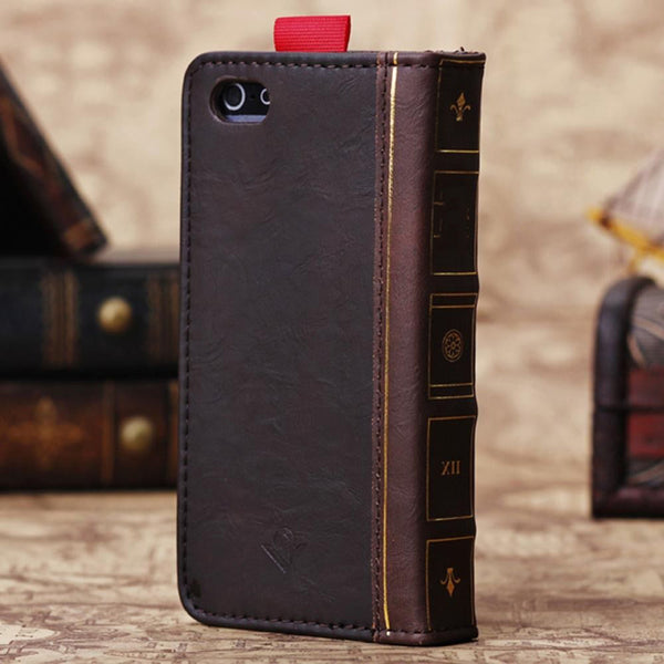 New Model Retro Wallet Book Cover For Apple Phone 5.5" iphone 7 Plus