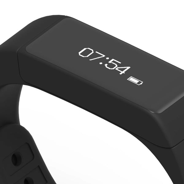 Smart Bracelet Wristband 0.91" OLED Screen Bluetooth 4.0 Black Watches