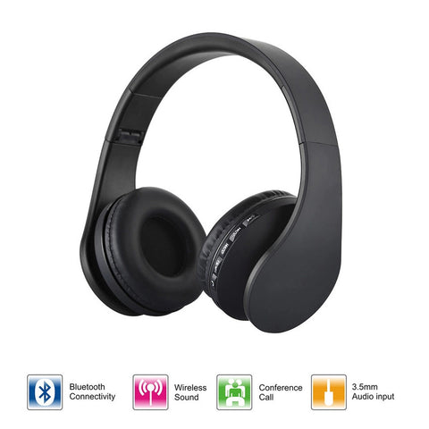 New Digital Wireless Bluetooth 3.0 Multifunctional stereo Music Headphone Black