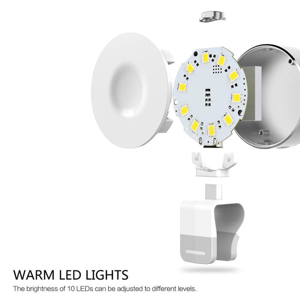 LED Selfie Flash Phone Camera Ring Light w/ clip For iPhone 6S PLUS HTC LG Samsung