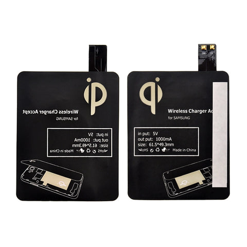 Wireless Charging Adapter for Samsung Galaxy S4 Black