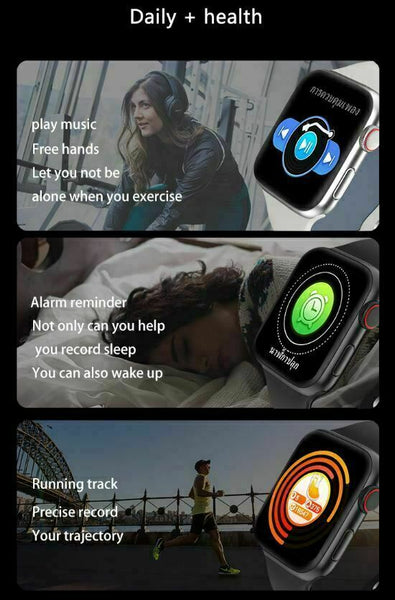 Smart Watch for iPhone iOS Android Phone Bluetooth Heart Rate Fitness Tracker