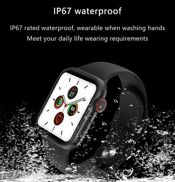 Smart Watch for iPhone iOS Android Phone Bluetooth Heart Rate Fitness Tracker