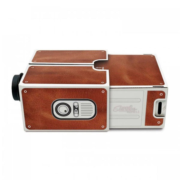 Portable DIY Cardboard Board Smart Phone iPhone Cinema Mini Overhead Projector