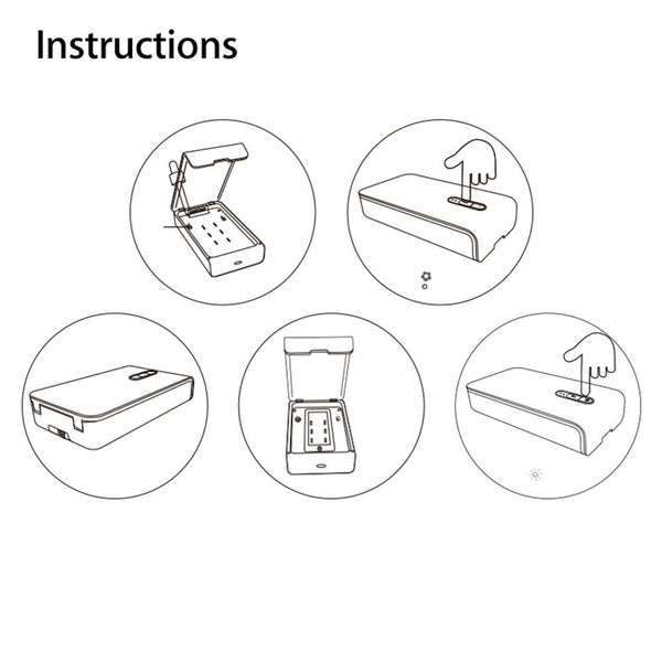 Mobile Phone UV Sterilizer Sterilization Disinfection Aroma Cleaner For iPhone 8