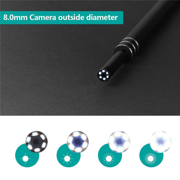 WiFi Ear Wax Inspection Clean Tool Camera Endoscope Earwax Monitor OTG Phone