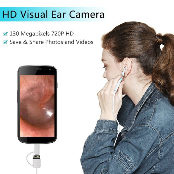 Clean Ear Wax Cleaning USB Endoscope Visual Ear Spoon Earpick Otoscope Camera