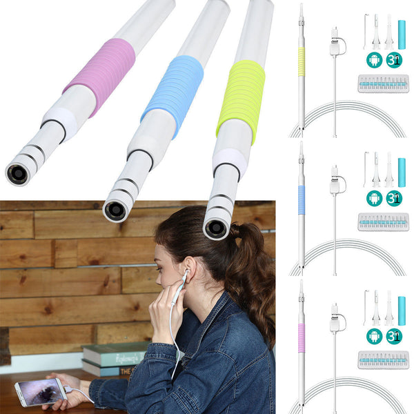 Clean Ear Wax Cleaning USB Endoscope Visual Ear Spoon Earpick Otoscope Camera