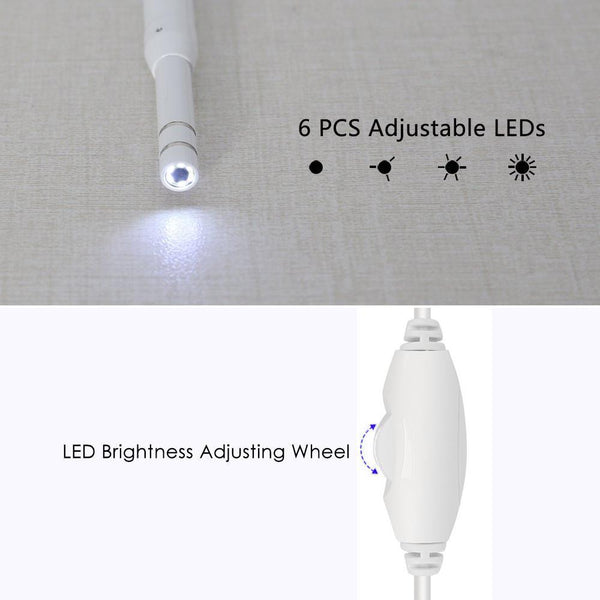 Clean Ear Wax Cleaning USB Endoscope Visual Ear Spoon Earpick Otoscope Camera