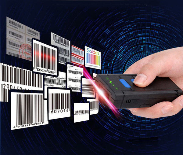 New Mini Portable Wireless Bluetooth Barcode Laser Scanner For Apple IOS Android