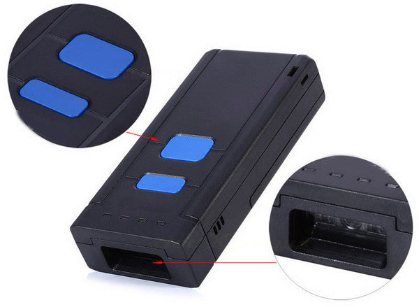 New Mini Portable Wireless Bluetooth Barcode Laser Scanner For Apple IOS Android