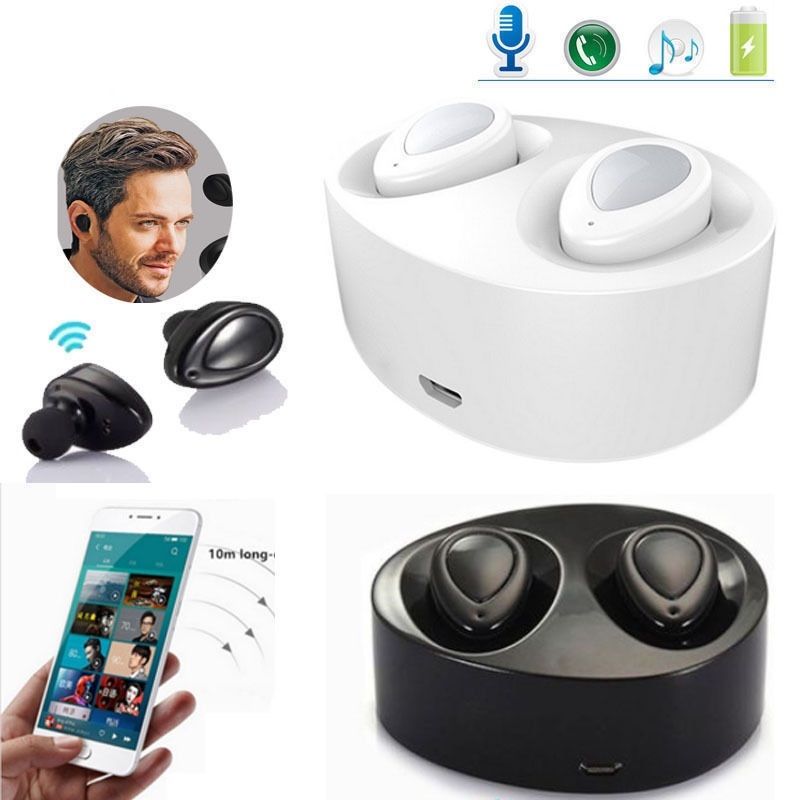 Premium No Cable Sound True Wireless Mini Headphones Stereo Headset for iPhone