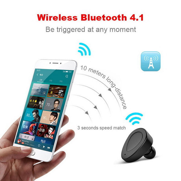 Premium No Cable Sound True Wireless Mini Headphones Stereo Headset for iPhone
