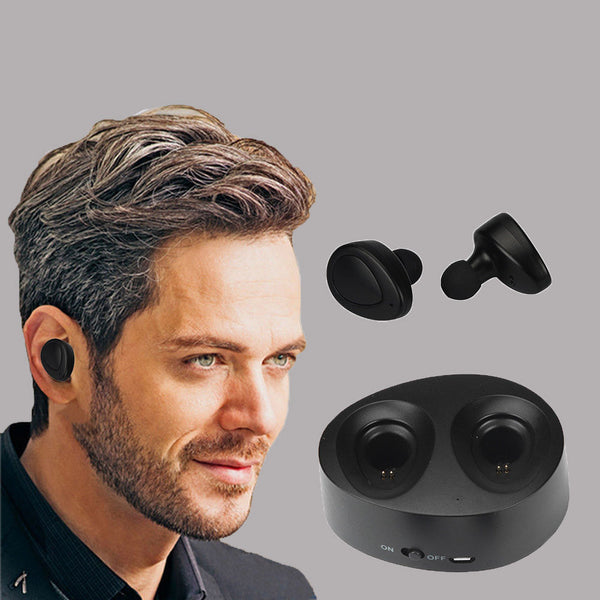 Premium No Cable Sound True Wireless Mini Headphones Stereo Headset for iPhone