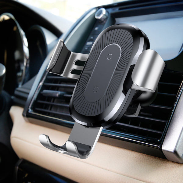 Car Mount Qi Wireless Charger For Samsung iPhone X 8 Plus S9 S8 Car Holder Stand