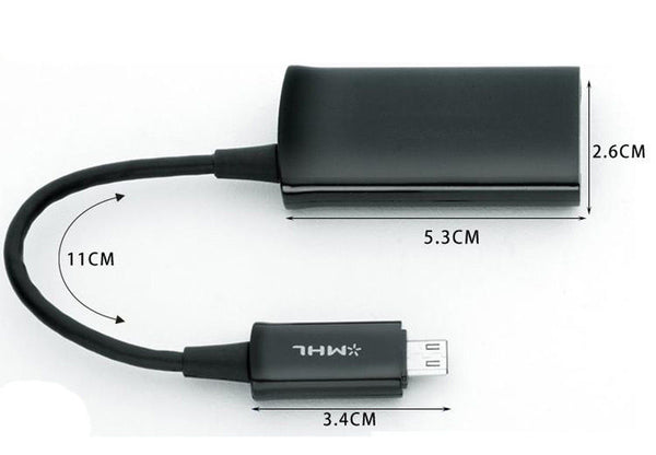 Micro USB to HDMI Cable Adapter For Samsung Galaxy Tab S 8.4 SM T700 T705 Tablet