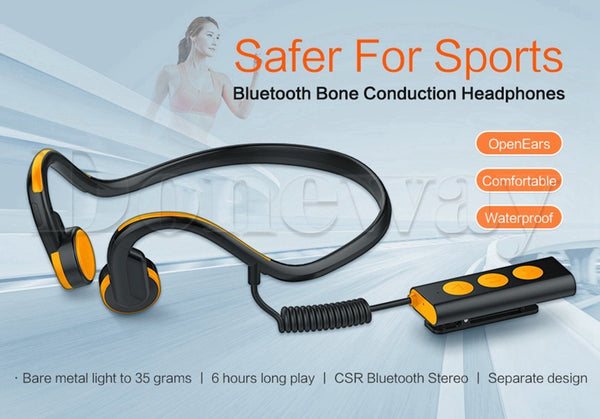 Waterproof Hand Free Bluetooth Headphones Headset Rechargeable Sports Earphone