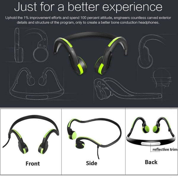 Waterproof Hand Free Bluetooth Headphones Headset Rechargeable Sports Earphone
