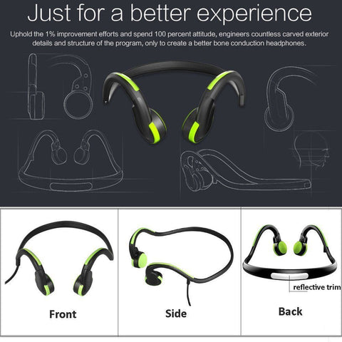 Waterproof Hand Free Bluetooth Headphones Headset Rechargeable Sports Earphone