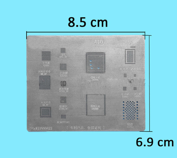 BGA Reballing Stencil Solder CPU IC Chip Tin Template for iPhone A8 A9 A10 A11