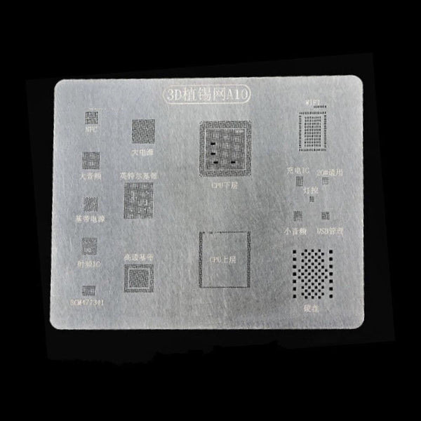 BGA Reballing Stencil Solder CPU IC Chip Tin Template for iPhone A8 A9 A10 A11