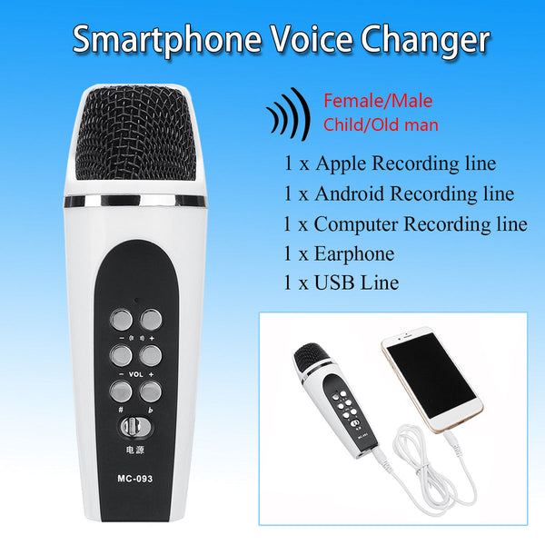 Smartphone Cellphone Mobile Phone Microphone Change Voice Changer w/ Earphones