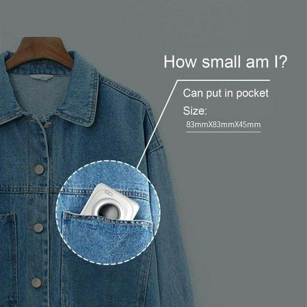 Instant Photo Thermal Printer Portable Bluetooth POS Phone Wireless Connection